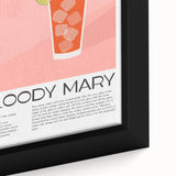 Extra large black wall art featuring vibrant, colorful textured food and drink motifs on framed canvas.