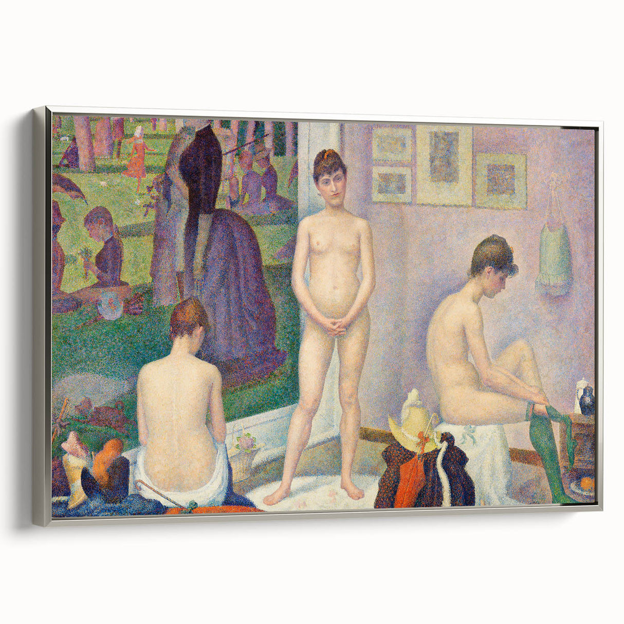 Models (Poseuses) by Seurat: Iconic Impressionist Figurative Wall Art