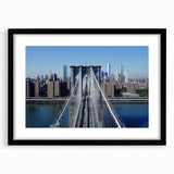 Landscape bridge frame in matte black finish showcasing a modern design, ideal for displaying art or photographs. Perfect for contemporary home decor.