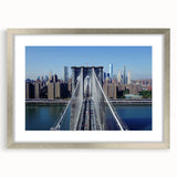 Silver landscape bridge frame showcasing a mat, prominently displayed from the front view, ideal for enhancing modern decor. Perfect for showcasing art or photography.