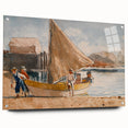 Realism Art Prints - Summertime by Winslow Homer Coastal Boat Scene Art