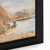 Realism Art Prints - Summertime by Winslow Homer Coastal Boat Scene Art