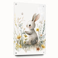 Bunny in Meadow Nursery Wall Art - Baby Room & Kids Decor