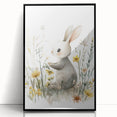 Bunny in Meadow Nursery Wall Art - Baby Room & Kids Decor