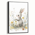 Bunny in Meadow Nursery Wall Art - Baby Room & Kids Decor