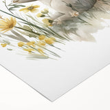 Bunny in Meadow Nursery Wall Art - Baby Room & Kids Decor