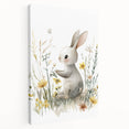 Bunny in Meadow Nursery Wall Art - Baby Room & Kids Decor