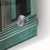 Emerald Archway Wall Art – Luxurious Geometric Dining Print