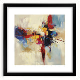 Abstract Art Prints – Bold Red, Blue, and Yellow Expression