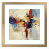 Abstract Art Prints – Bold Red, Blue, and Yellow Expression