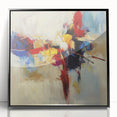 Abstract Art Prints – Bold Red, Blue, and Yellow Expression