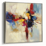 Abstract Art Prints – Bold Red, Blue, and Yellow Expression