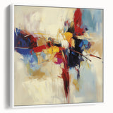 Abstract Art Prints – Bold Red, Blue, and Yellow Expression