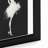 Framed abstract figurative canvas art close-up showcasing vibrant colors and intricate textures, ideal for modern home decor and artistic expression.