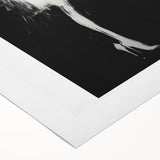 Abstract figurative rolled canvas artwork showcasing vibrant colors and dynamic shapes, elegantly packaged in a protective cardboard tube for easy display.