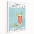 Large canvas depicting vibrant, colorful fruits and beverages, suitable for kitchen wall art.
