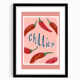 Extra large abstract art print featuring vibrant, textured fruit designs on a black framed canvas.