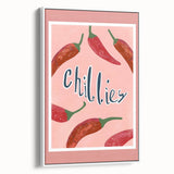 Vintage poster art featuring an assortment of colorful fruits on a black background, framed canvas.