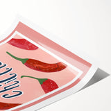 Extra large wall art featuring line art flowers in black on a white background, rolled print.