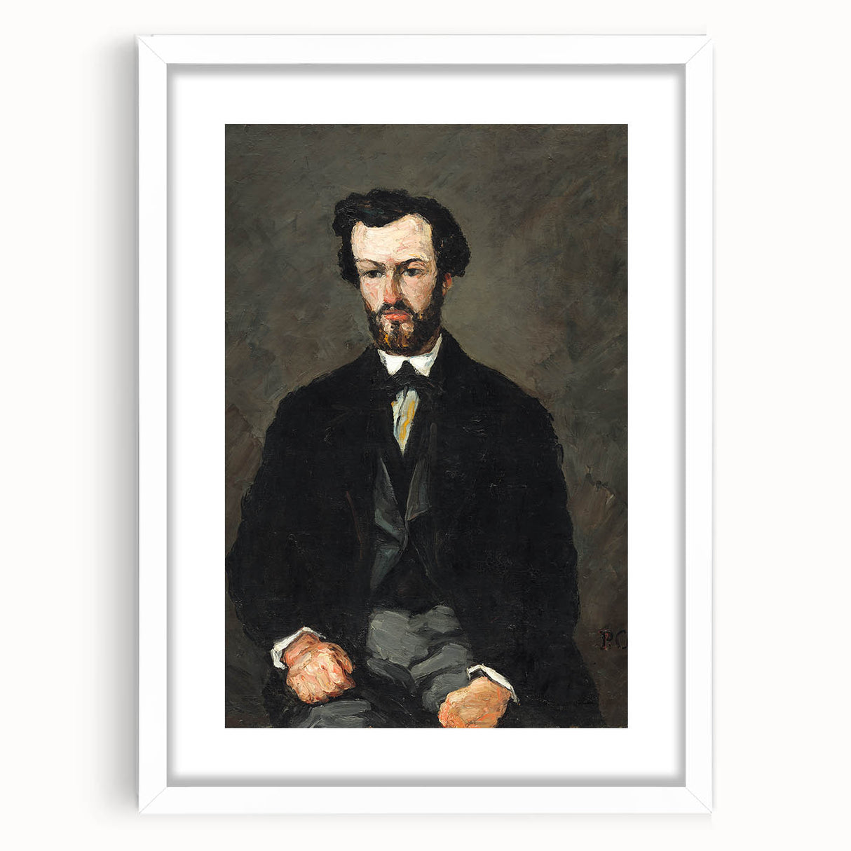 Classic Portrait of Antony Valabrègue - Modern Wall Art by Cézanne