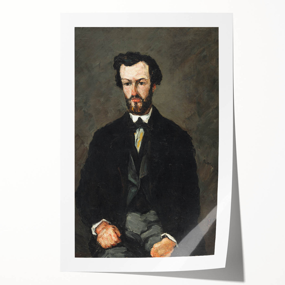 Classic Portrait of Antony Valabrègue - Modern Wall Art by Cézanne
