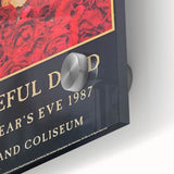 Grateful Dead Retro Wall Art - Vintage New Year's Eve 1987 Poster