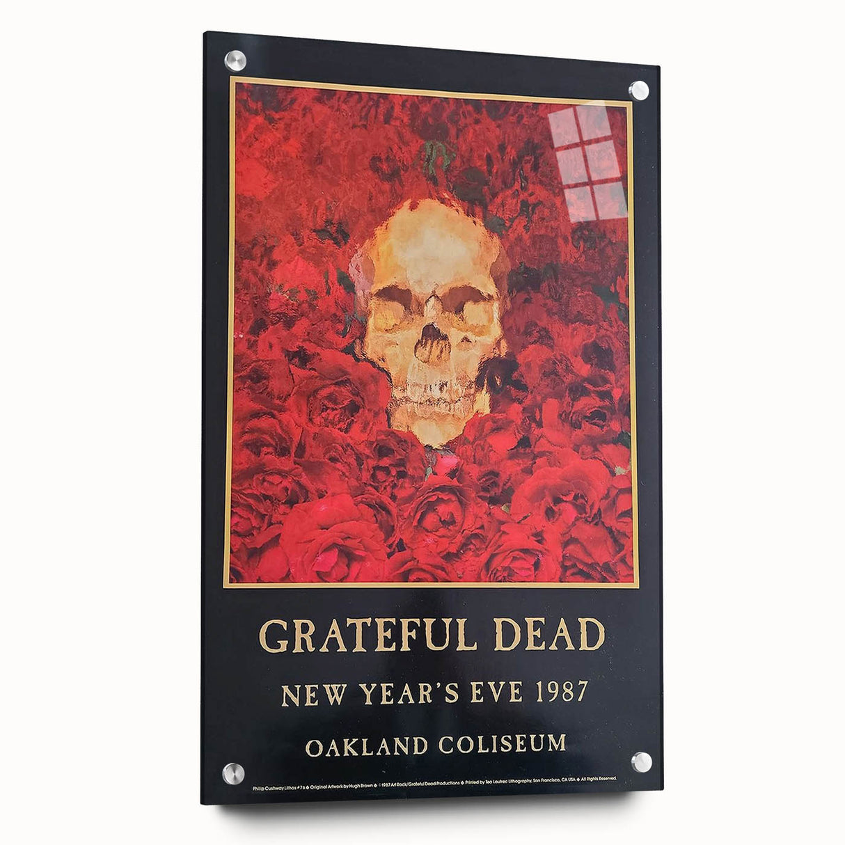 Grateful Dead Retro Wall Art - Vintage New Year's Eve 1987 Poster
