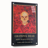 Grateful Dead Retro Wall Art - Vintage New Year's Eve 1987 Poster