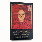 Grateful Dead Retro Wall Art - Vintage New Year's Eve 1987 Poster