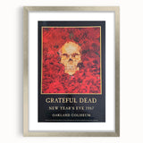 Grateful Dead Retro Wall Art - Vintage New Year's Eve 1987 Poster
