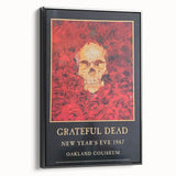 Grateful Dead Retro Wall Art - Vintage New Year's Eve 1987 Poster