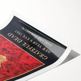 Grateful Dead Retro Wall Art - Vintage New Year's Eve 1987 Poster