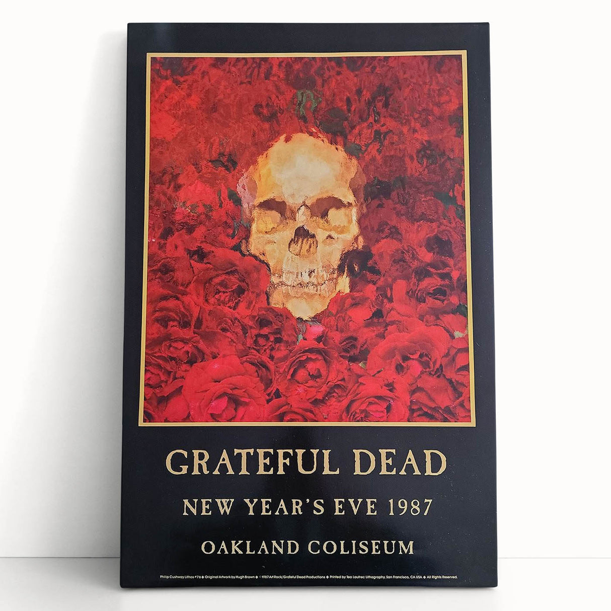 Grateful Dead Retro Wall Art - Vintage New Year's Eve 1987 Poster
