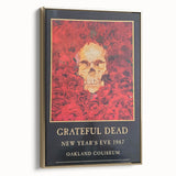 Grateful Dead Retro Wall Art - Vintage New Year's Eve 1987 Poster