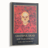 Grateful Dead Retro Wall Art - Vintage New Year's Eve 1987 Poster