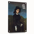 Realism Art Prints - Woman in a Riding Habit by Gustave Courbet Canvas Art