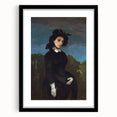 Realism Art Prints - Woman in a Riding Habit by Gustave Courbet Canvas Art