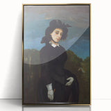 Realism Art Prints - Woman in a Riding Habit by Gustave Courbet Canvas Art