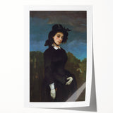 Realism Art Prints - Woman in a Riding Habit by Gustave Courbet Canvas Art