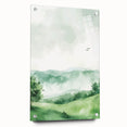 Misty Green Hills Nursery Wall Art - Baby Room & Kids Decor