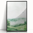 Misty Green Hills Nursery Wall Art - Baby Room & Kids Decor