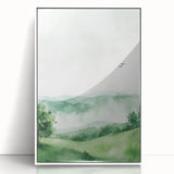 Misty Green Hills Nursery Wall Art - Baby Room & Kids Decor