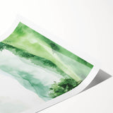 Misty Green Hills Nursery Wall Art - Baby Room & Kids Decor