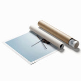 Extra large rolled canvas print featuring autumnal floral art in warm orange and brown tones.