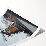 Extra large wall art featuring line art flowers in autumn hues on a rolled print, suitable for large living room decor.