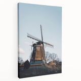 Autumn-themed landscape on large stretched canvas, featuring warm orange and red tones, ideal for kitchen wall art.