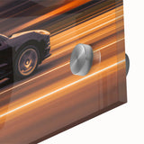 Speed Motion Photography Wall Art – Abstract Car in Sunset Tones