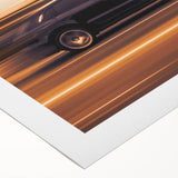 Speed Motion Photography Wall Art – Abstract Car in Sunset Tones
