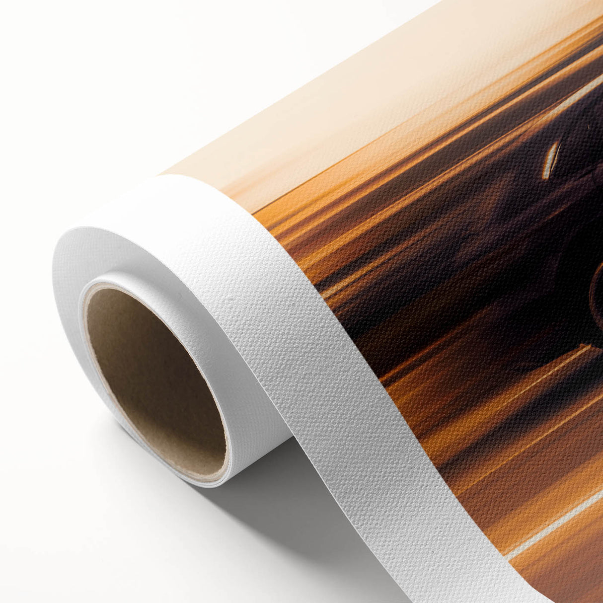 Speed Motion Photography Wall Art – Abstract Car in Sunset Tones
