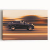 Speed Motion Photography Wall Art – Abstract Car in Sunset Tones